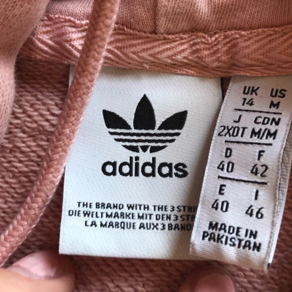 ADIDAS trefoil pink women’s hoodie - Picture 2 of 6
